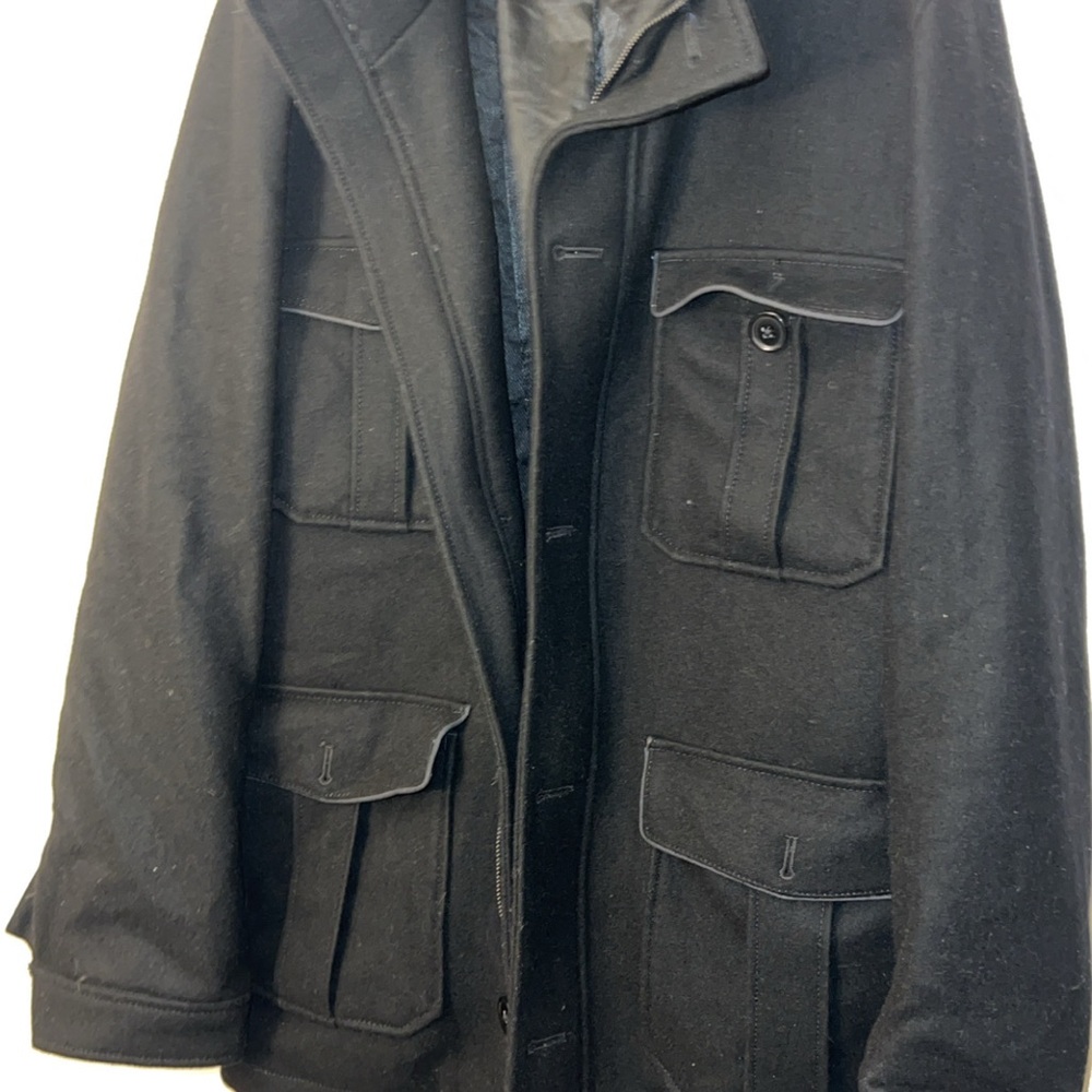 Express Men's Black Military Jacket